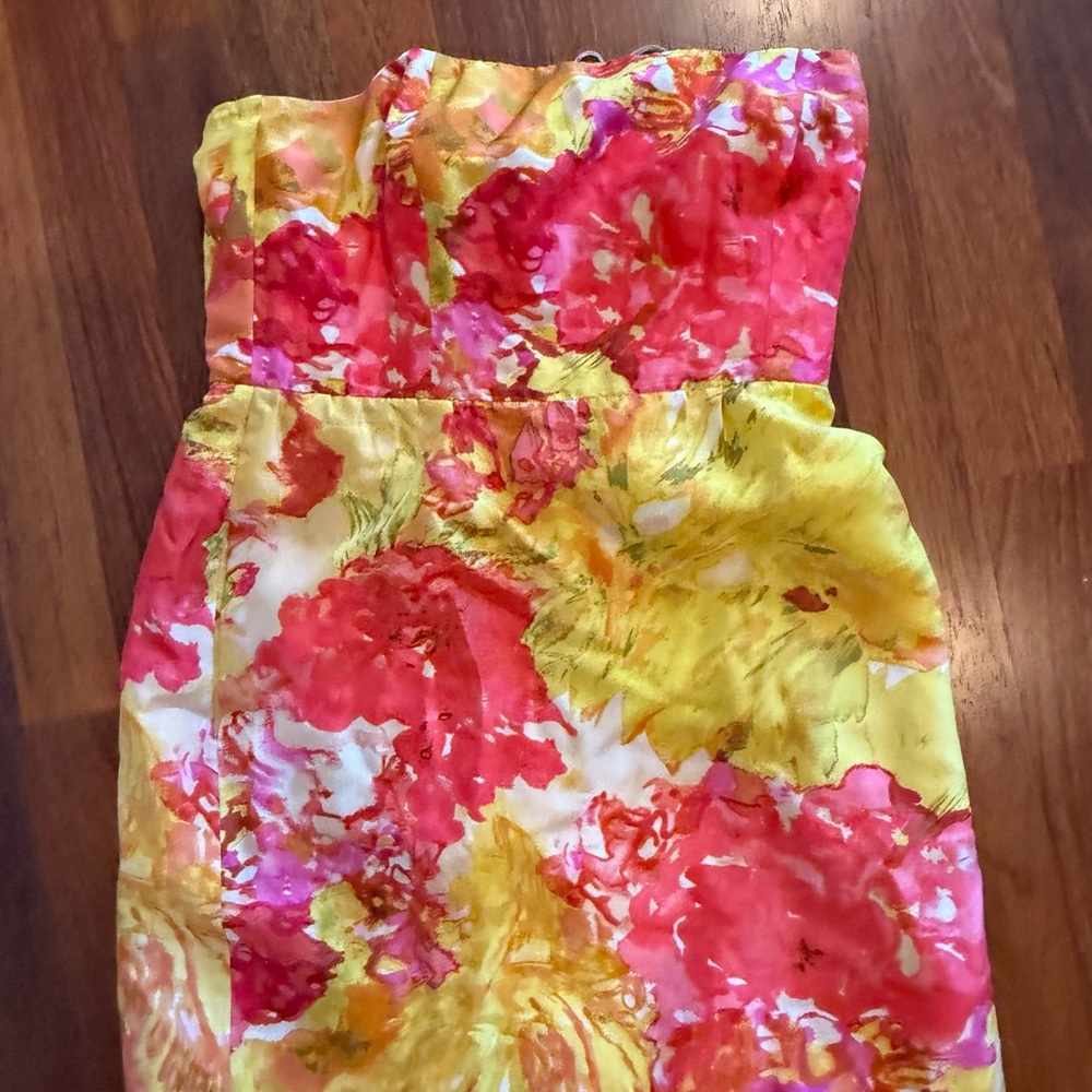 Jcrew Floral Strapless women’s Dress